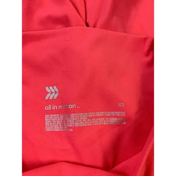 All in Motion Bike Short Activewear Bright Fluorescent Pink Size XS - Picture 4 of 6